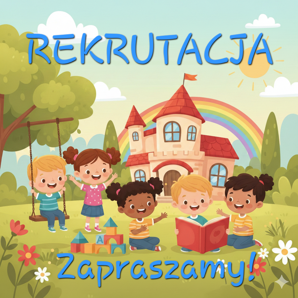 grafika z napisem rekrutacja, zapraszamy